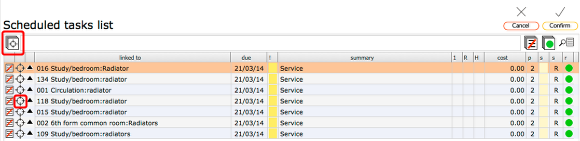 Add tasks to selection