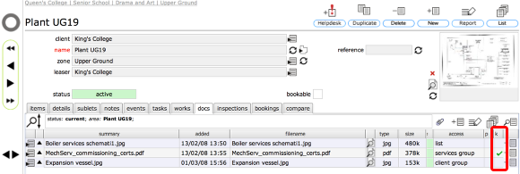 Key doc set for the current object
