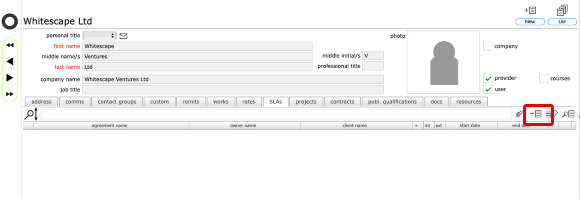 Set up a service provider  SLA